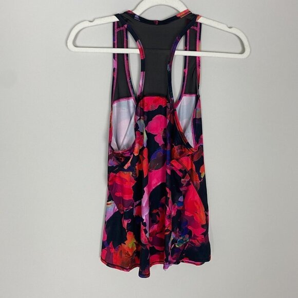 Athleta Mystique Chi Mesh Tank Top Brilliant Magenta Womens Medium Active - Picture 5 of 6